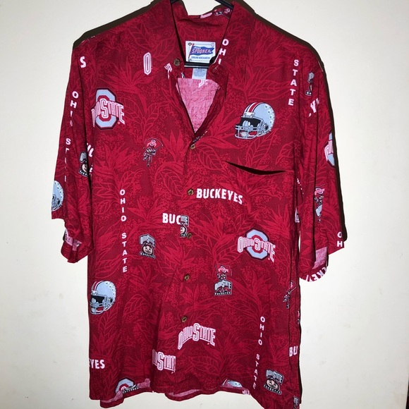 reyn spooner Other - Vintage Ohio State Reyn Spooner Hawaiian Shirt Med